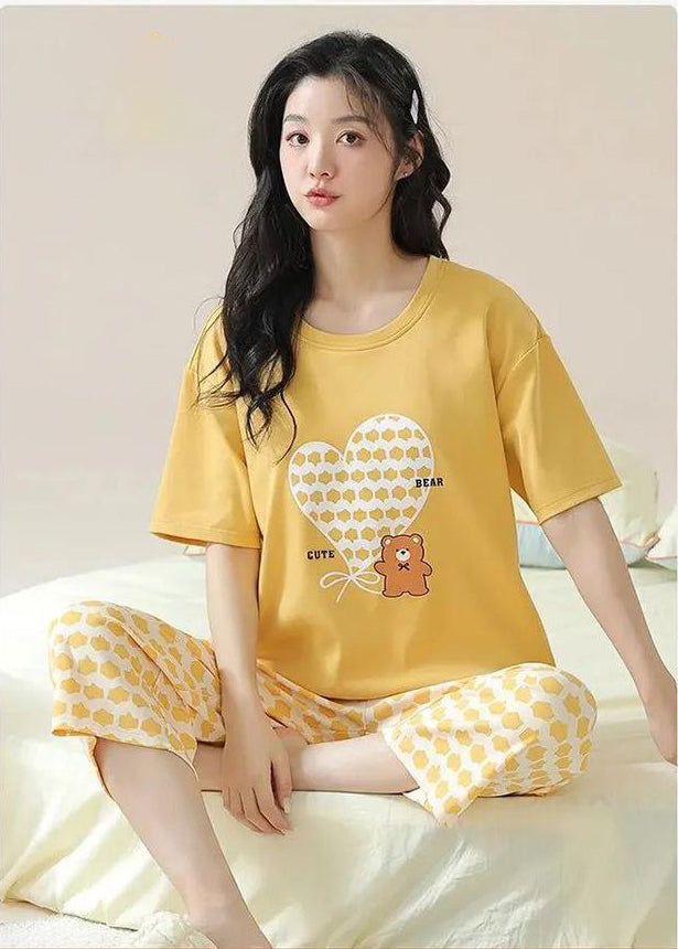 Cute Bear Printed Night Dress For For Women & Girls (SN17) SNGARMENTS Cute Bear Printed Night Dress For For Women & Girls (SN17) SNGARMENTS