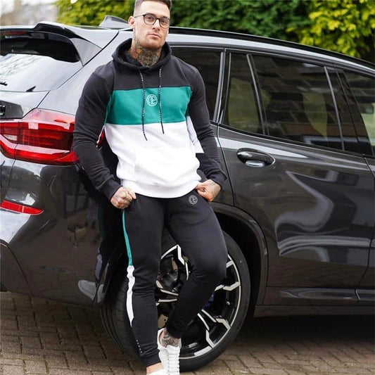 Contrast Panel Winter Tracksuit For Mens & Boys