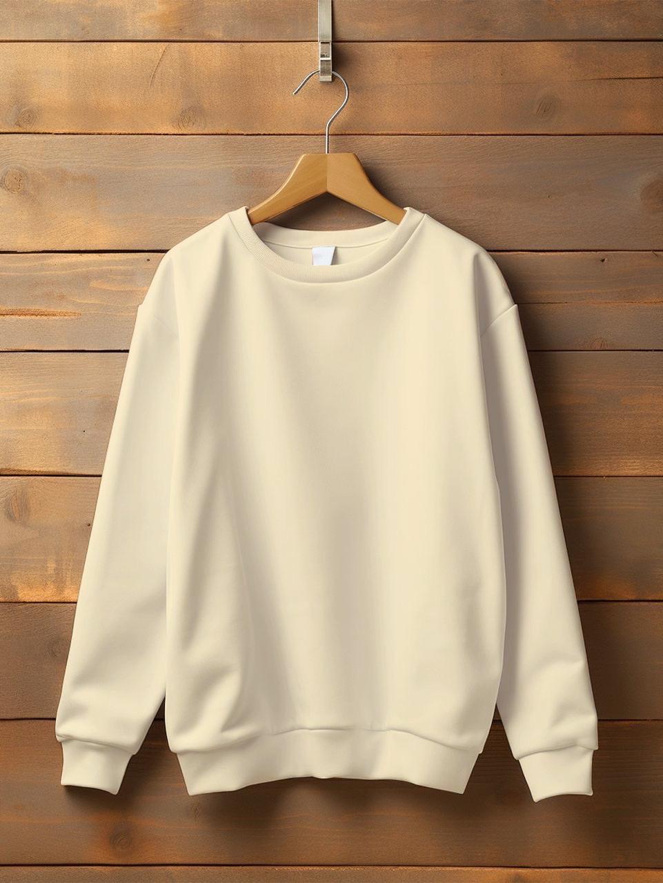 Name : Simple  White Sweat Shirt For Girls & Women (SN29)