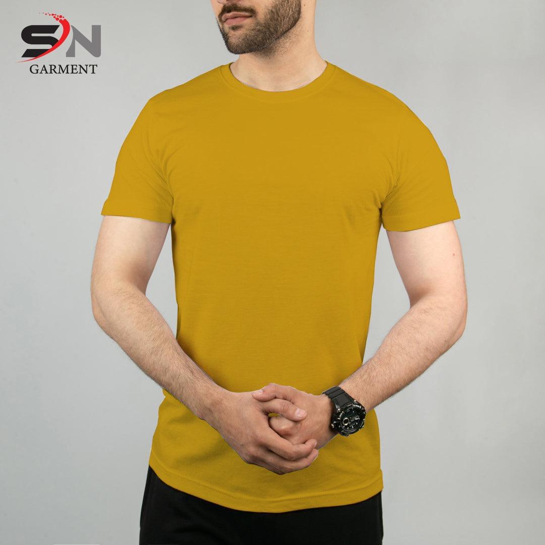 Lemon Simple Plain T-Shirt For Mens & Boys (SN49)