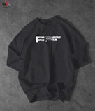 Dark Grey Colour Fantasy Film Printed Drop Shoulder T-Shirt For Mens & Boys (SN113)