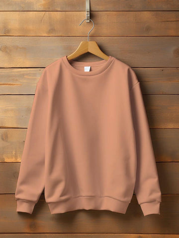 Simple Pink Sweat Shirt For Girls & Women (SN33)