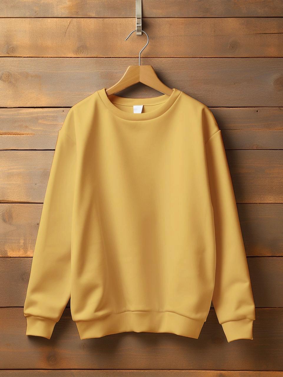 Simple Beig Sweat Shirt For Girls & Women (SN31)