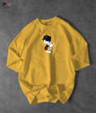 Yellow Colour Doremon Printed Drop Shoulder T-Shirt For Mens & Boys (SN121)