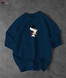 Teel Blue Colour Doremon Printed Drop Shoulder T-Shirt For Mens & Boys (SN122)