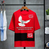 Red Pigeon Front Back Printed Drop Shoulder For Mens & Boys (SN136)