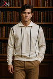 White Polo Zipper Sweatshirt For Men’s and Boys