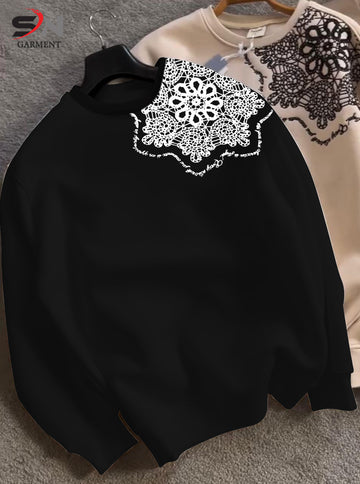 Ajrak Embossed  Printed SweatShirt For Mens & Boys (SN62