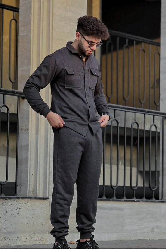 Double Pocket Winter Tracksuit For Mens & Boys