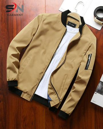 Skin Color Sleve Zip Style jacket For Mens & Boys (SN80)