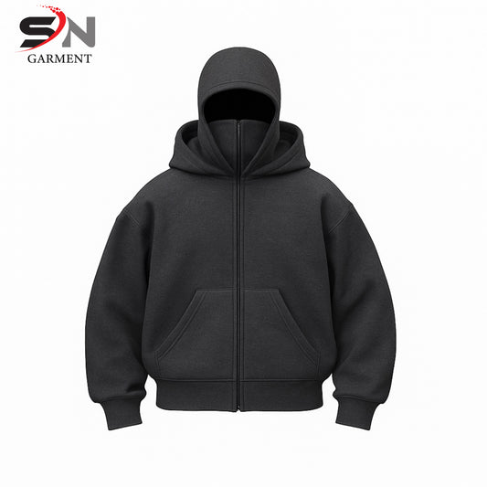 Grey balaclava ninja hoodie for mens & boys