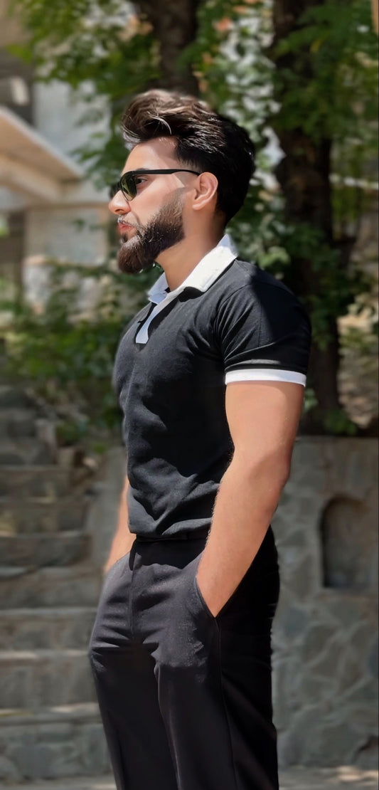 Black Coat Colo Polo For Mens & Boys (SN142)