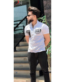 Pocket Zipped Printed Polo For Mens Boys (SN145)