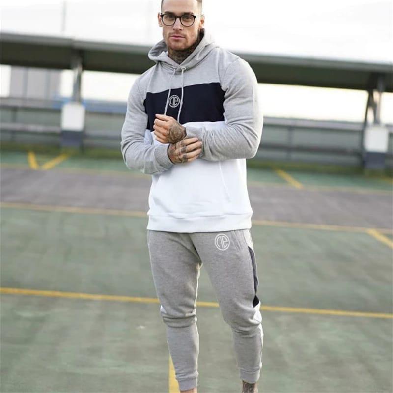 Contrast Panel Winter Tracksuit For Mens & Boys