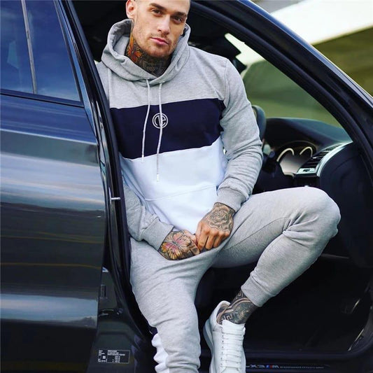 Contrast Panel Winter Tracksuit For Mens & Boys
