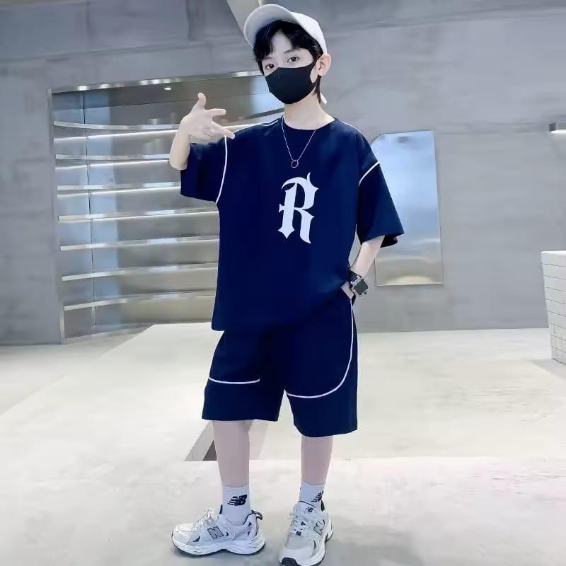 R printed Baggy Style Tracksuit  For Kids