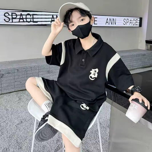 Kids Classy collar style baggy Track Suit