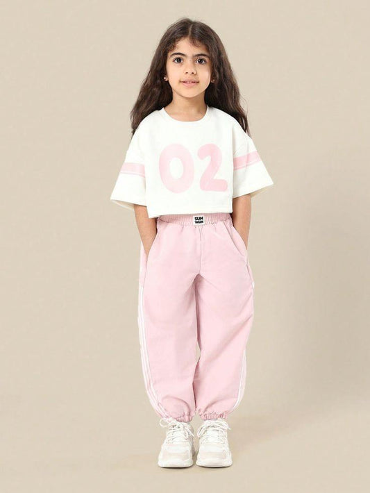 02 Printed Stlye Crop style Track suit