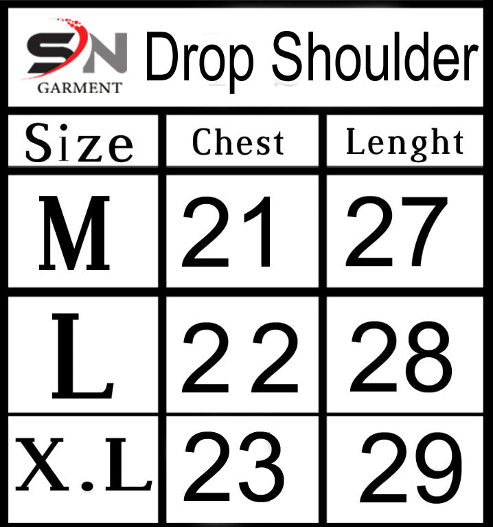 Simple White Drop Shoulder T-Shirt For Mens & Boys (SN38)