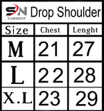 Simple Black Drop Shoulder T-Shirt For Mens & Boys (SN37)