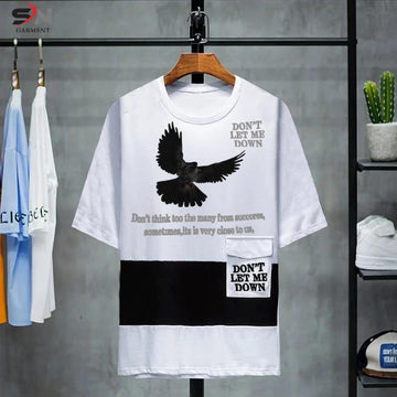 Pigeon Printed Drop Shoulder T-Shirt For Mens & Boys (SN43)